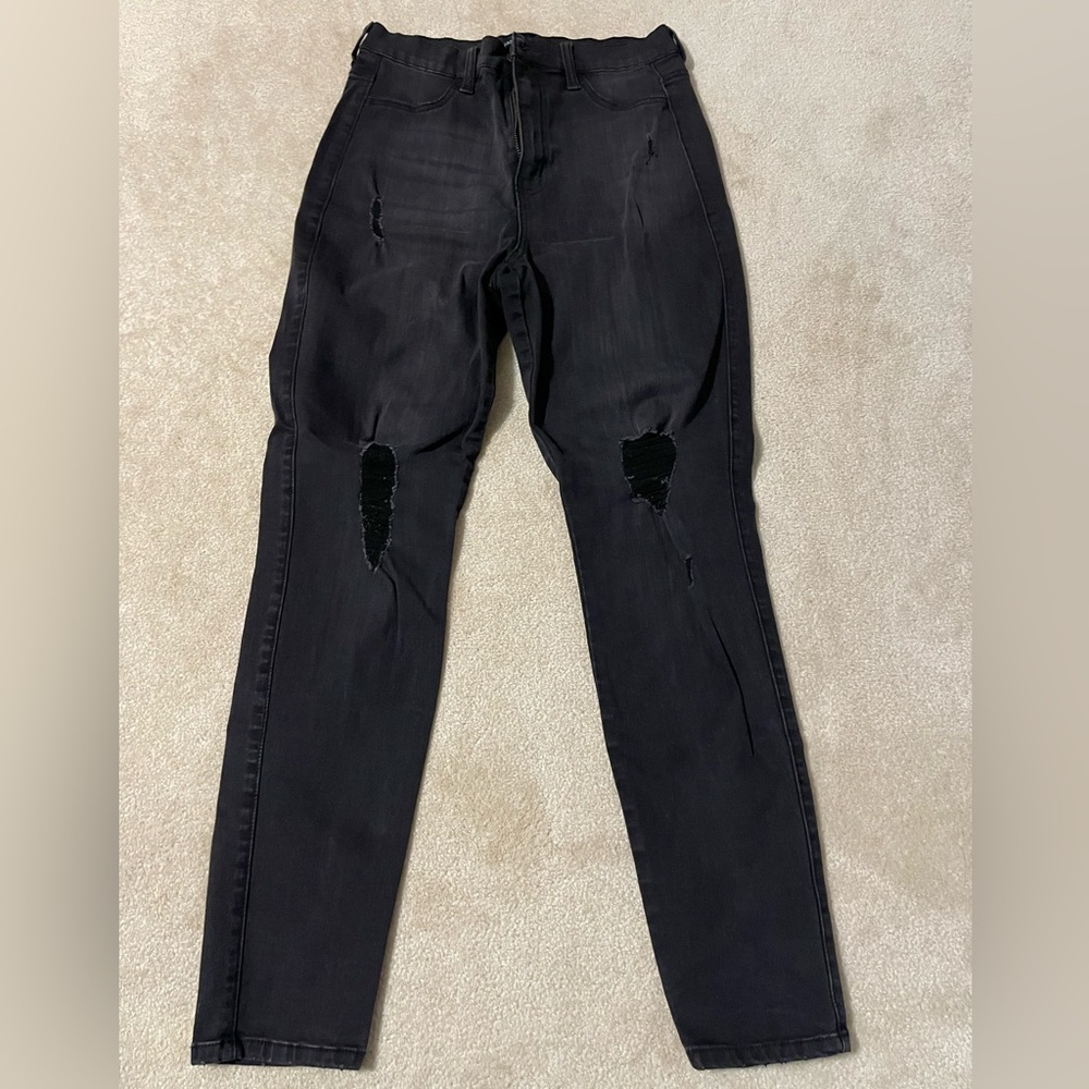 Black High Waisted Skinny Jeans